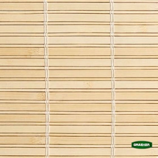 Grasher Στόρι Σκίασης Μπαμπού σε Μπεζ Χρώμα Π150xΥ180εκ.