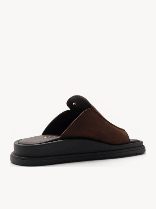 Кафяви Flatforms Широка Лента Метална Декорация