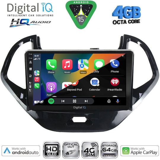 Digital IQ Ηχοσύστημα Αυτοκινήτου για Ford Mustang 2010-2015 (Bluetooth/USB/WiFi/GPS/Apple-Carplay/Android-Auto) με Οθόνη Αφής 9"