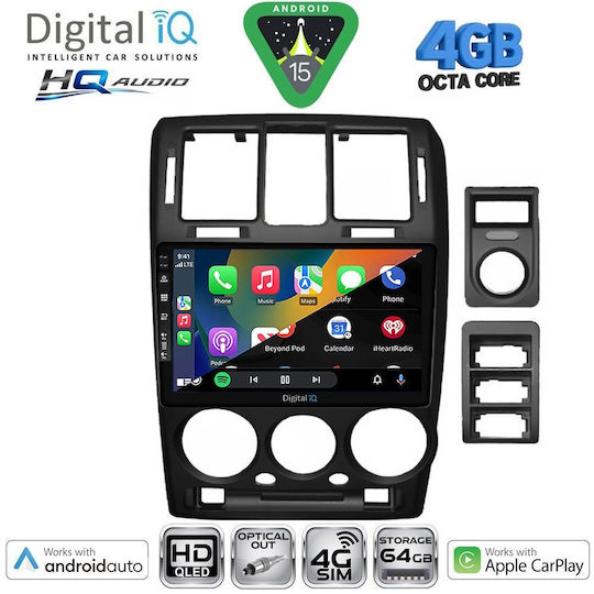Digital IQ Ηχοσύστημα Αυτοκινήτου για Hyundai Getz 2002-2011 (Bluetooth/USB/WiFi/GPS/Apple-Carplay/Android-Auto) με Οθόνη Αφής 9"