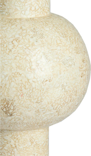 Light & Living Βάζο Μπαμπού Girona Λευκό Y38cm