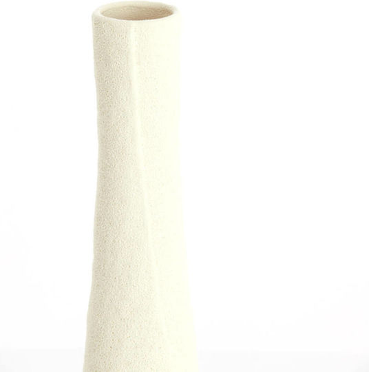 Light & Living Ceramic White Vase Y55.5cm