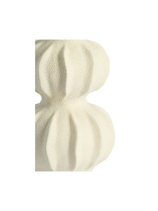 Light & Living Decorative Ceramic Vase Spotorno White H24.5cm