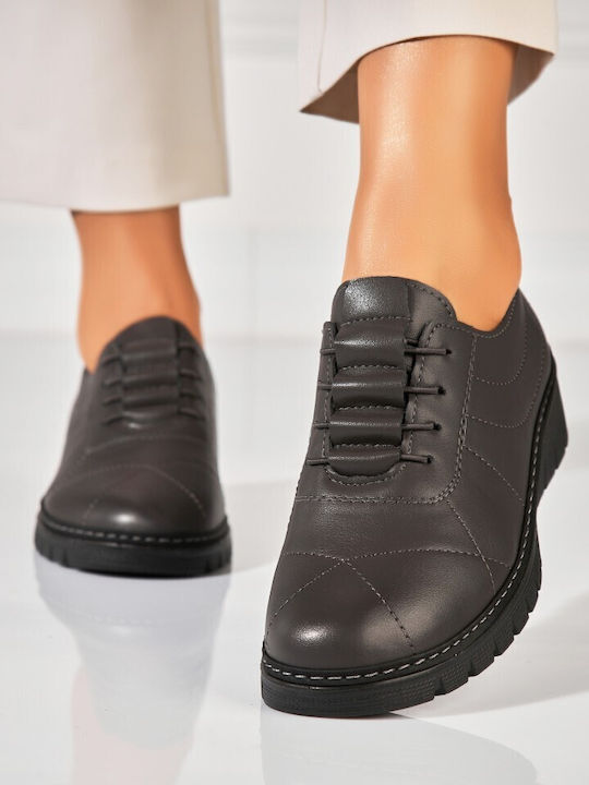 Damen Oxfords in Grau Farbe