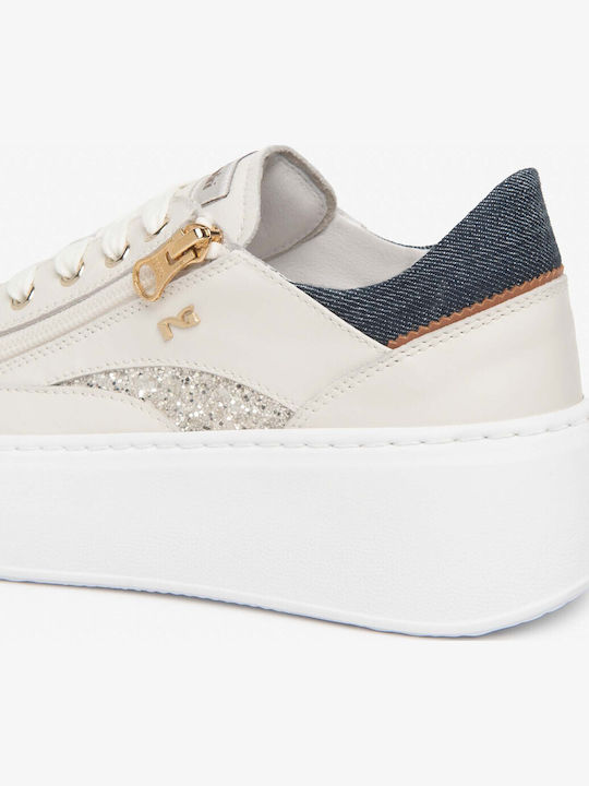 Γυναικεία Sneakers Bone Glitter