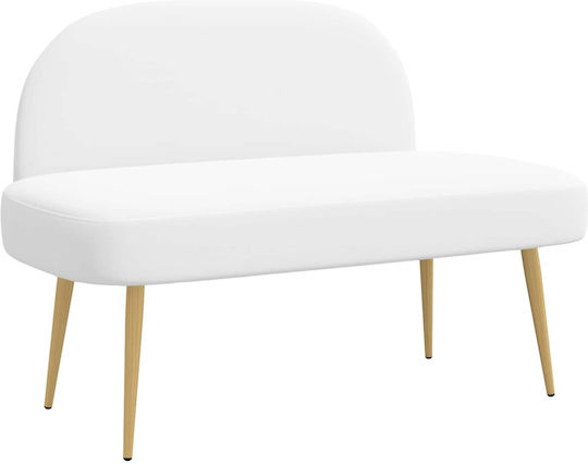 Doppelsitzer Sofa Weiß 110x60x76cm