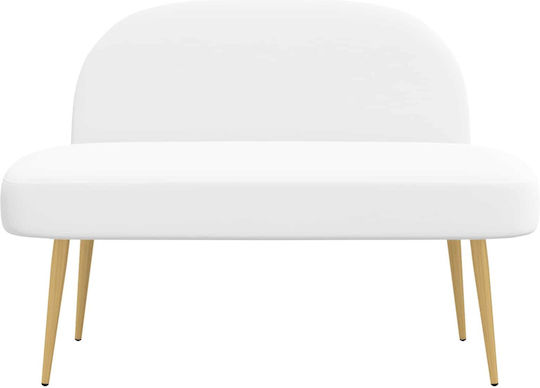 Doppelsitzer Sofa Weiß 110x60x76cm