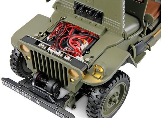 Amewi Scară Mașină Teleghidată Crawler 4WD Verde