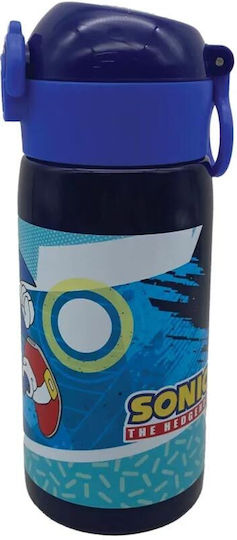 Gim Sonic Stainless Steel Kids Water Bottle with Straw Transparent 500ml