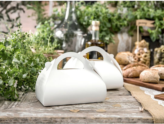 Διακοσμητικά Κουτιά Γλυκά Λευκά 10τμχ 16x8.5x9.5cm Πν4105 Nv-5900779104105
