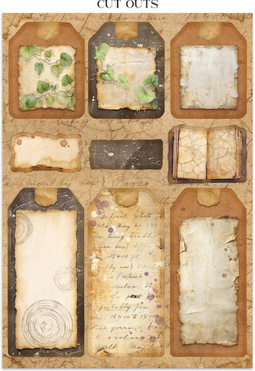 Junk Journal Fokuspunkt Ausschneidebögen Hintergründe Überall