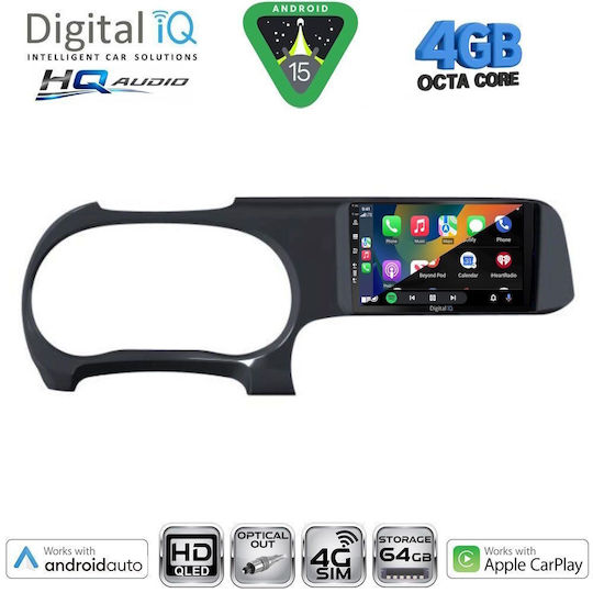 Digital IQ Car Audio System for Hyundai i10 2020 (Bluetooth/USB/WiFi/GPS/Apple CarPlay/Android Auto) with 9" Touch Screen