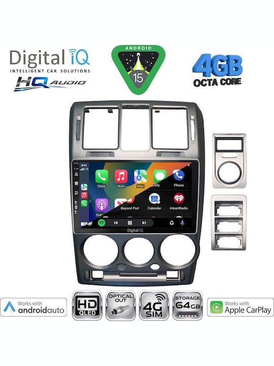 Digital IQ Car Audio System for Hyundai i20 / Bayon 2020 (Bluetooth/USB/WiFi/GPS/Apple CarPlay/Android Auto) with 10" Touch Screen