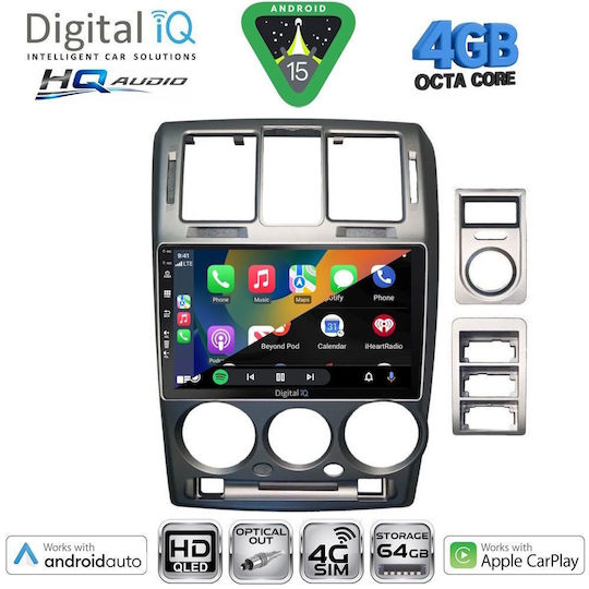 Digital IQ Ηχοσύστημα Αυτοκινήτου για Hyundai i20 / Bayon 2020 (Bluetooth/USB/WiFi/GPS/Apple-Carplay/Android-Auto) με Οθόνη Αφής 10"