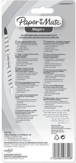 Paper Mate Tintenlöscher Magic+ Στρογγυλή Μύτη 10τεμ Blister