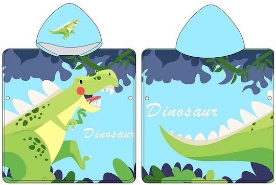 Poncho De Plajă Pentru Copii Prosop De Plajă Dinozauri Cu Glugă