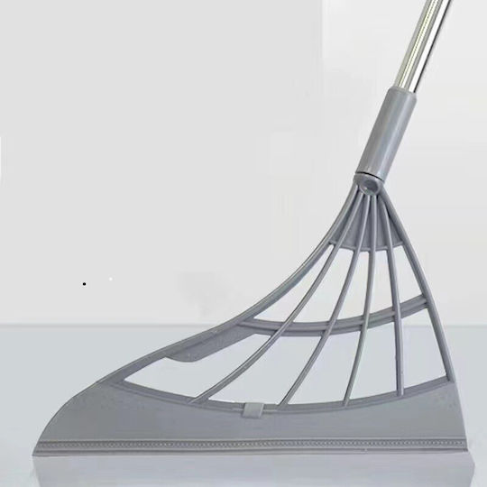 Set Mătură Cu Coș De Gunoi Mâner Silicon Mătură Alista Home Uz Casnic Plastic Oțel Gri 90 X 72 X 100 Cm