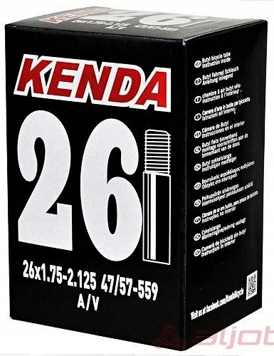 Kenda Inner Tube 26 X 1.75 1.95 2.0 2.125 Av 48mm Long