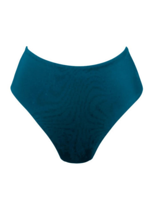Bikini Slip Ψηλόμεσο Μπλε