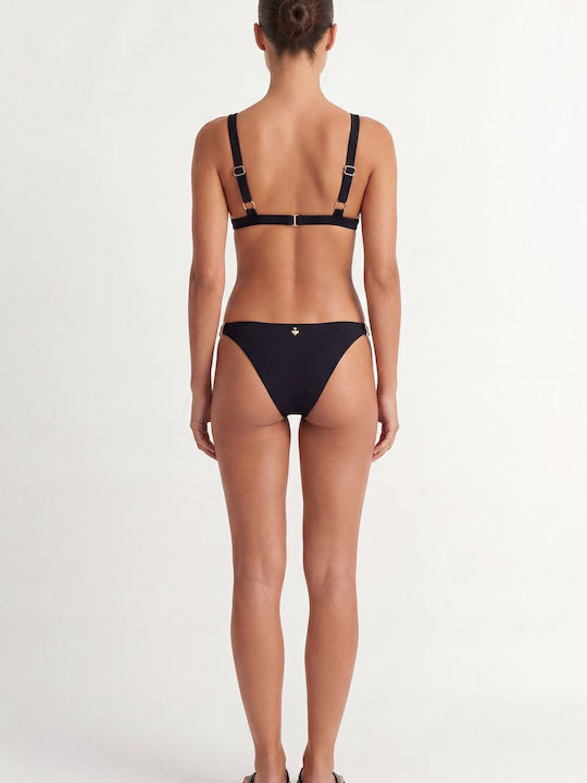 Bikinihosen Slip Schwarz