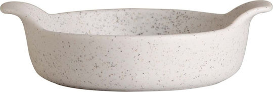Prestige Dune Round Porcelain White Dip Serving Bowl Diameter 19cm