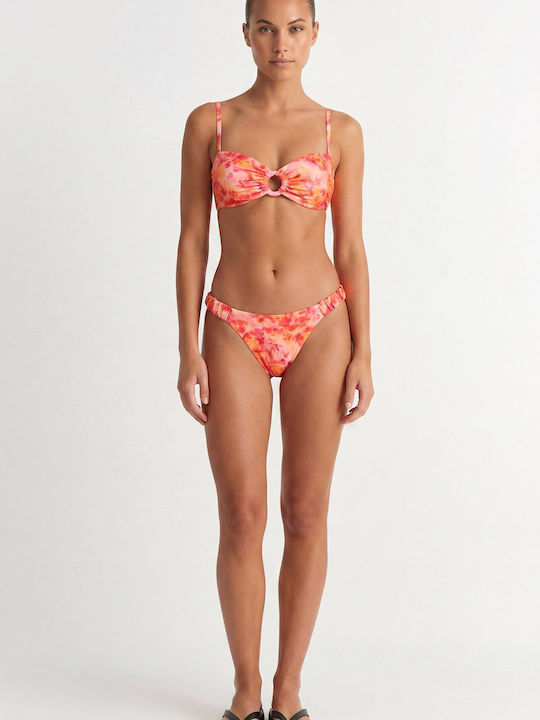 Strapless Bikinioberteil Orange