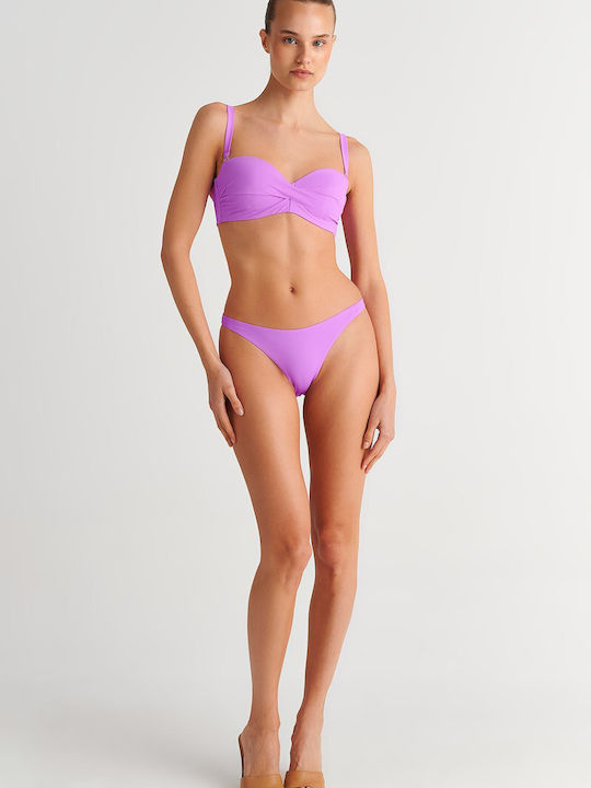 Strapless Bikini Top Ροζ