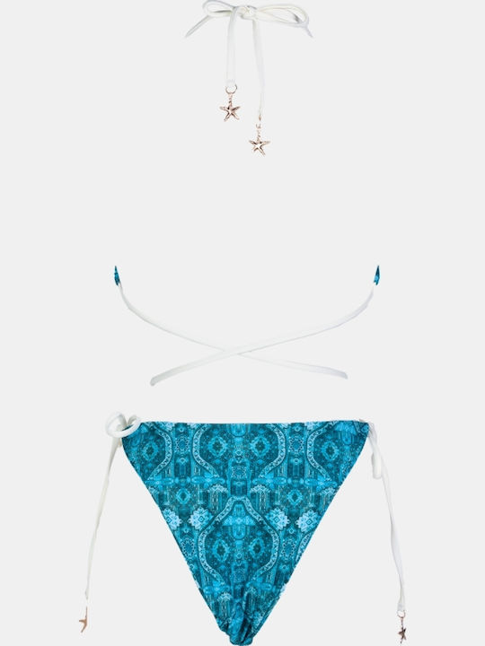 Bikini Set 3 Pieces Petrol Blue