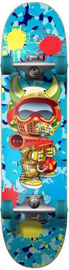 Speed Demons Skate Paintballer Komplette Kurzboard Blau