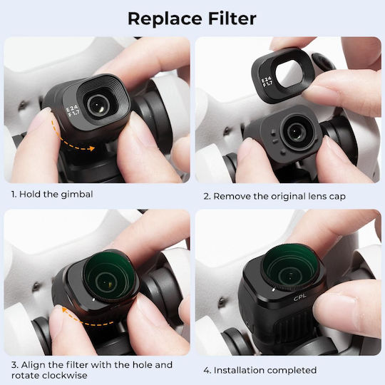 K&F Concept CPL Lens Filter for DJI Mini 4 Pro