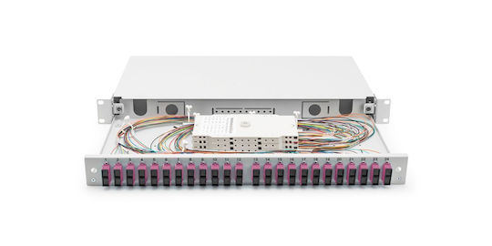 Digitus Optical Patch Panel for Rack 1U 19" 12 Ports Gray