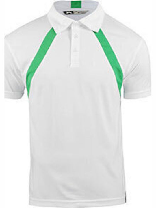Polo Bluza Alb-Verde