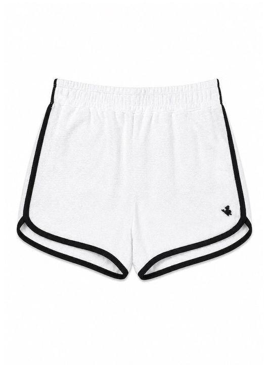Women's Terry High Waist Shorts White