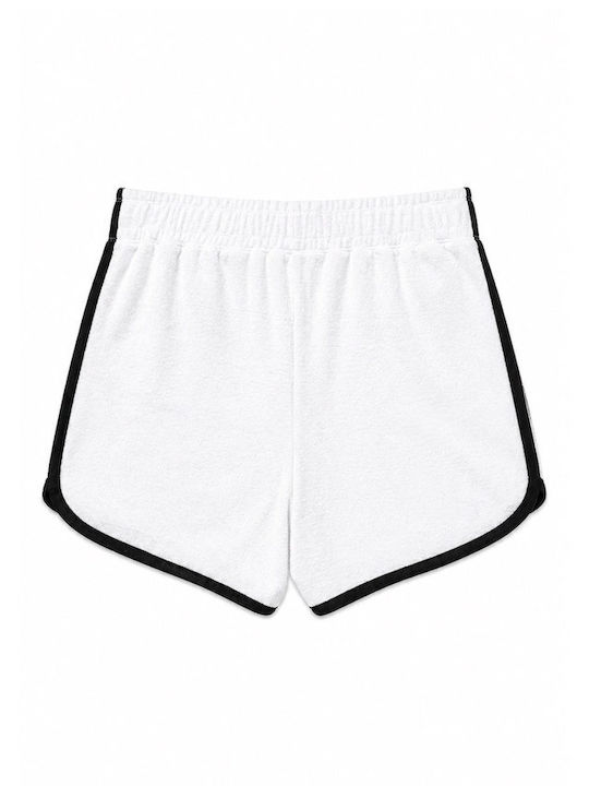 Women's Terry High Waist Shorts White