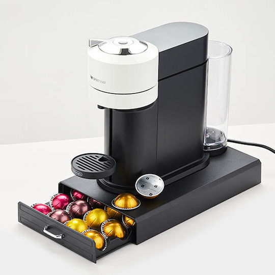 Kaffeekapselständer 123inkt Kunststoff Schublade 24 Plätze Schwarze C920
