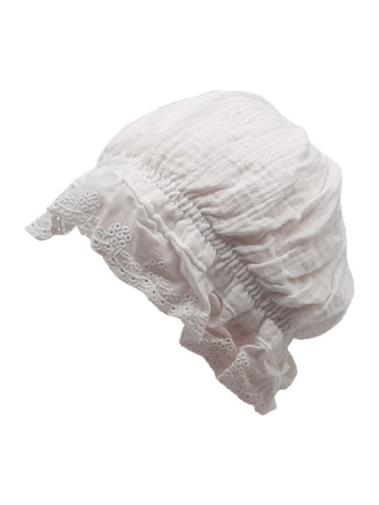 Brims and Trims Kids' Fabric White Hat 2495B
