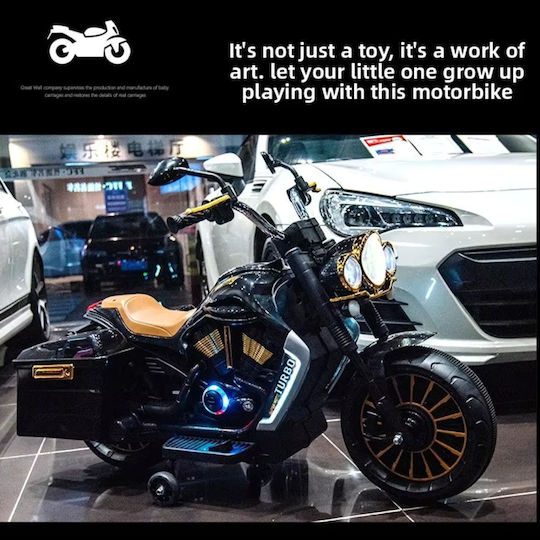 Kids Ride-On Motorbike Electric 12 Volt Black for 8+ Years