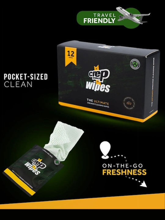 Crep Protect Wipes Καθαριστικό Παπουτσιών 12τμχ