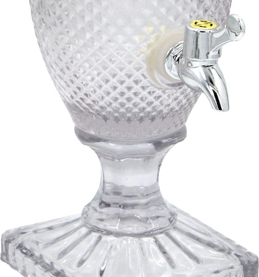 Keskor Glass Beverage Dispenser with Spigot 2lt