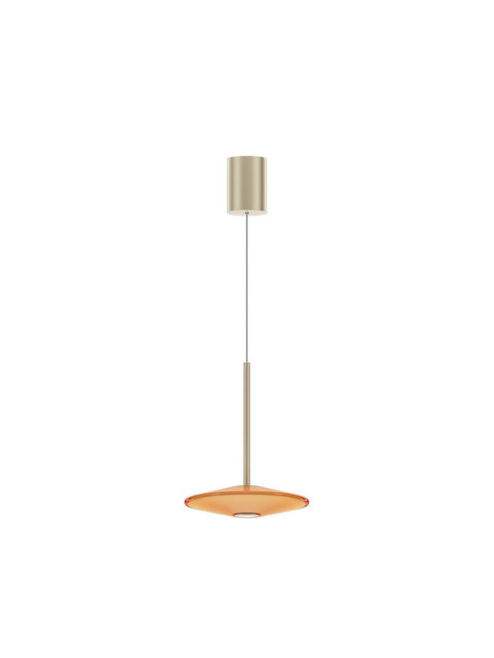 VK Lighting Ceiling Light Orange LED With Warm White Light