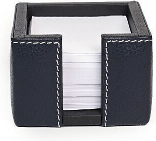 Bagcity Cube of Memo Pads Blue Leather 10myqg08 1008-03