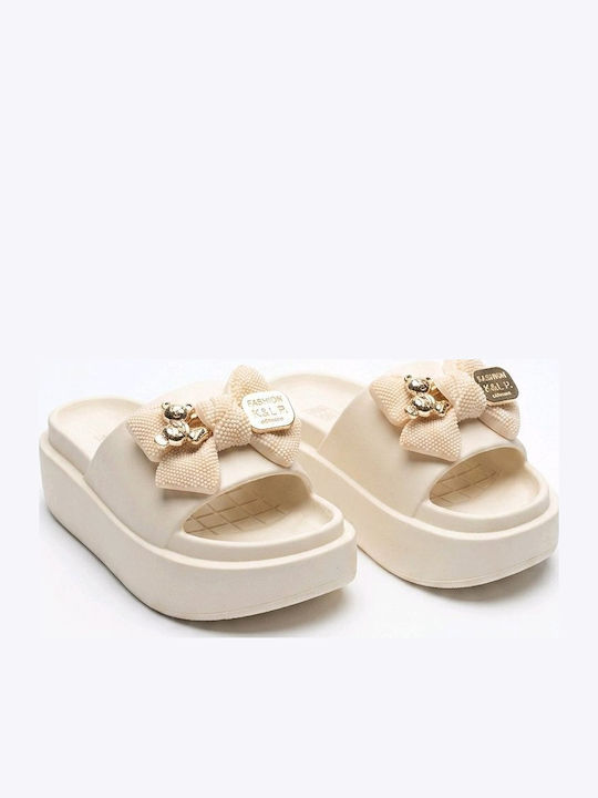 Flip Flops In Beige Colour