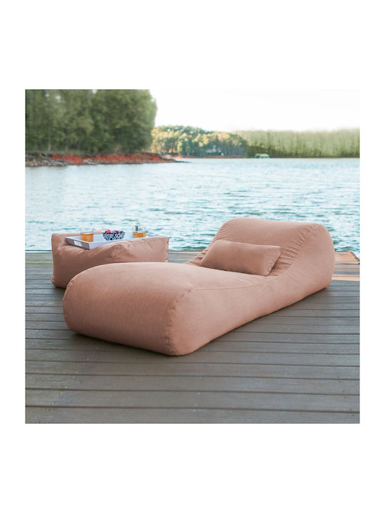 Bean Bag Sunbed Waterproof Anabel Turquoise 190x70x60cm