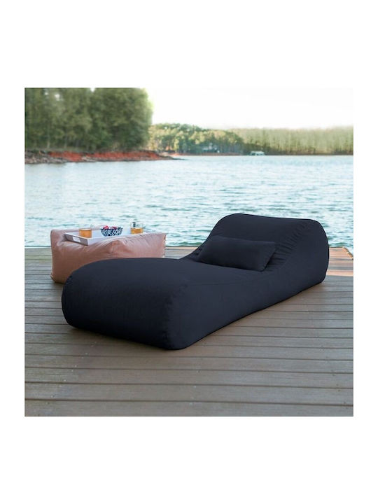 Bean Bag Sunbed Waterproof Anabel Turquoise 190x70x60cm