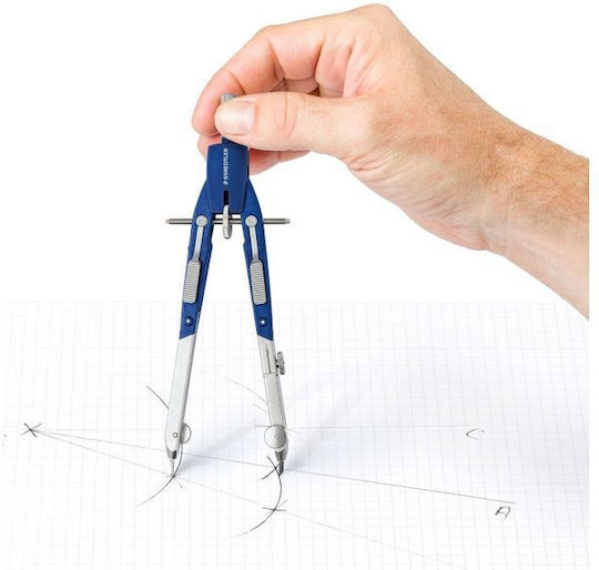 Staedtler Пластмасов Пергел с Игла в Кутия Сребриста