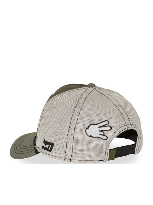 Capslab LKW-Fahrer Cap Snapback Cl-hip-1-pct-halfb Grün