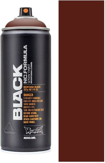 Montana Cans Σπρέι Βαφής Μαύρο Red 400ml 6τμχ