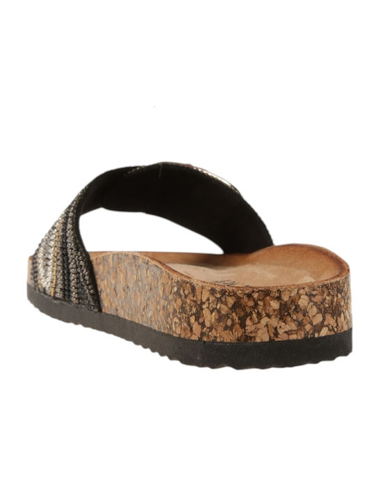 Women's Flat Sandals Flatforms Black