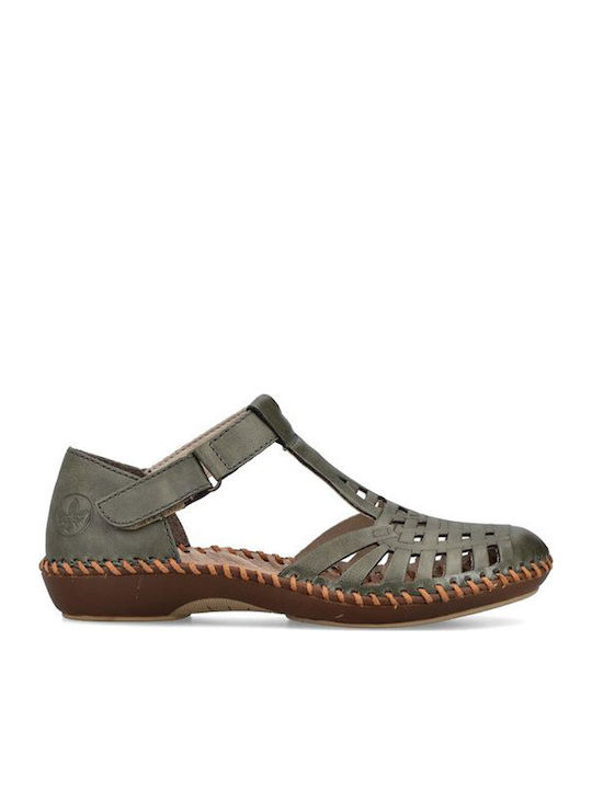 Leather Women's Anatomic Khaki Sandals