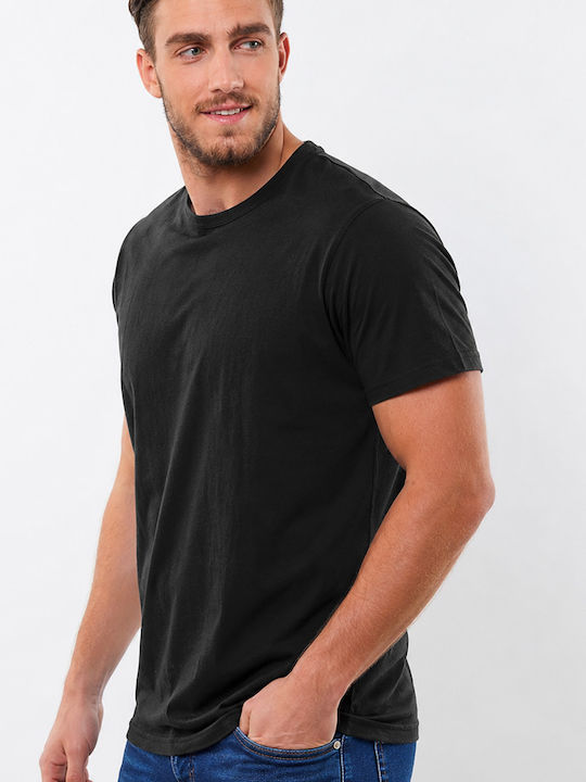 Cotton Point Ανδρικό Διαφημιστικό T-shirt Κοντομάνικο Μαύρο